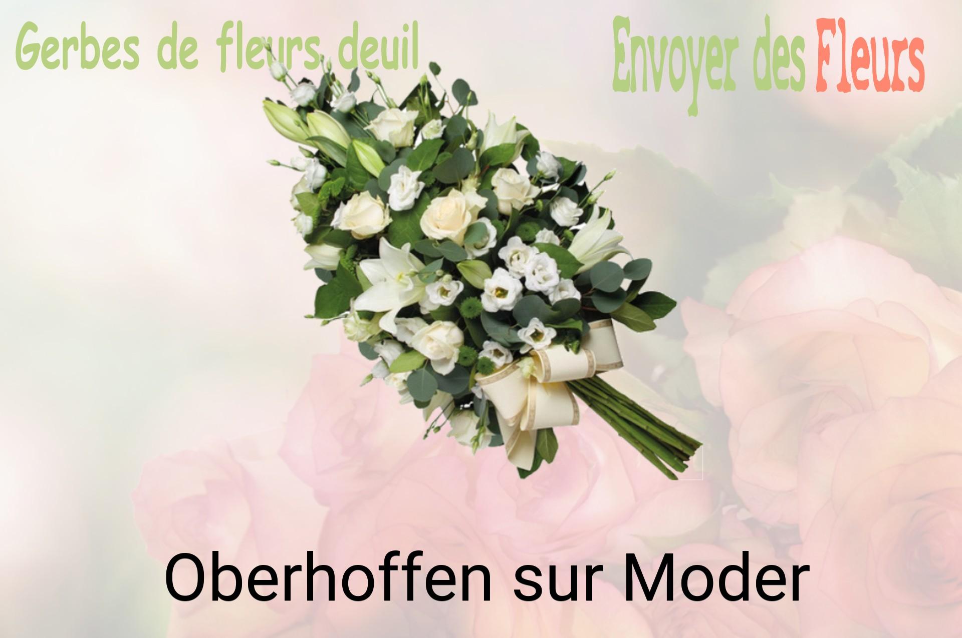 Gerbe de fleurs de deuil livrée à Oberhoffen-sur-Moder